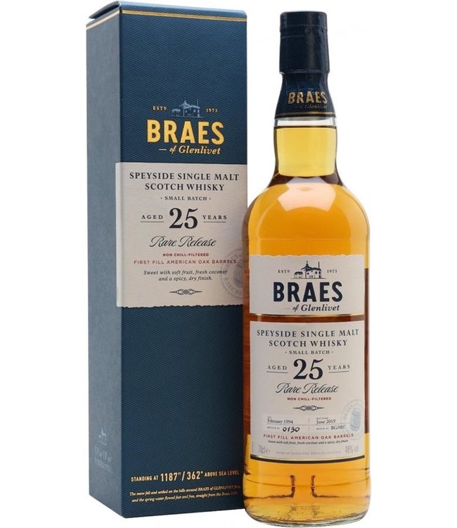 Braes Of Glenlivet 25 Years Old 0,70 ltr 48%