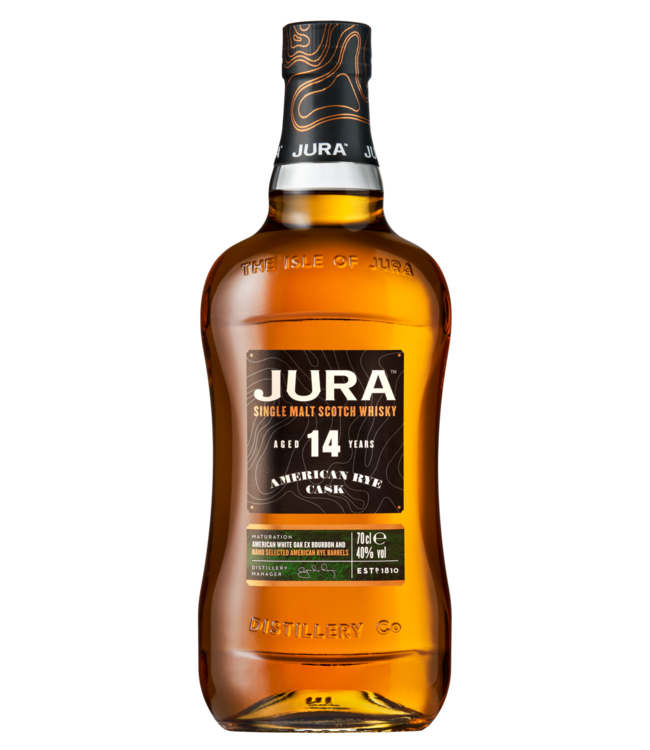 Isle of Jura 14 Years Old American Rye Cask 0,70 ltr 40%