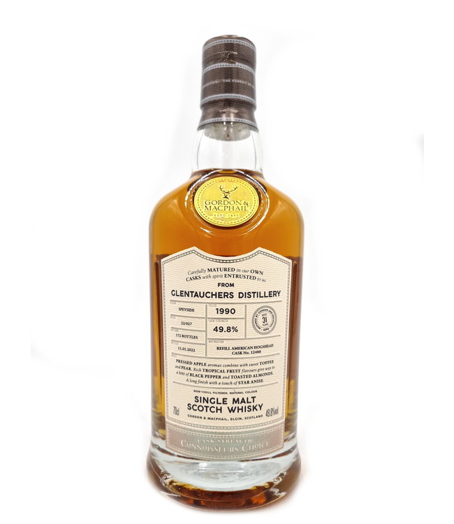 Glentauchers 31 Years Old 1990 Gordon & MacPhail 0,70 ltr 49,8%