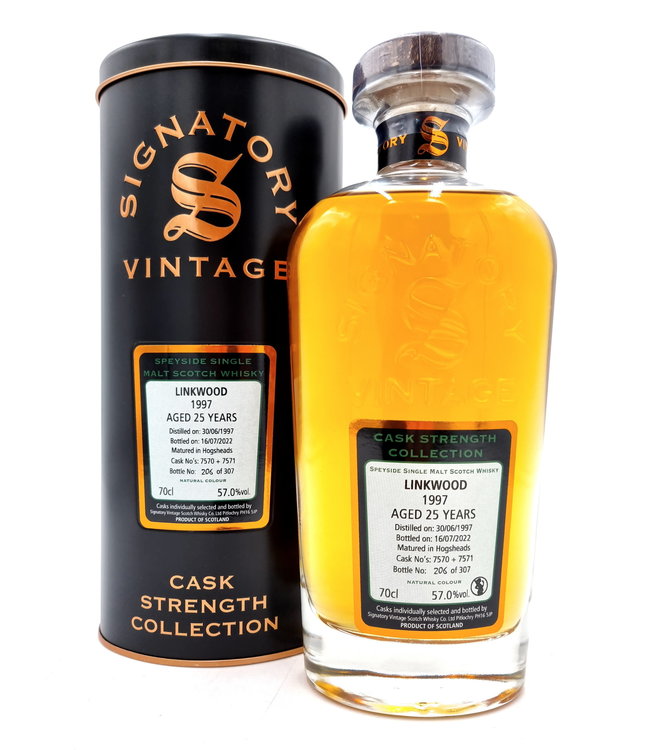 Linkwood 1997 Signatory Cask Strength Cask 7570 + 7571 0,70 ltr 57%