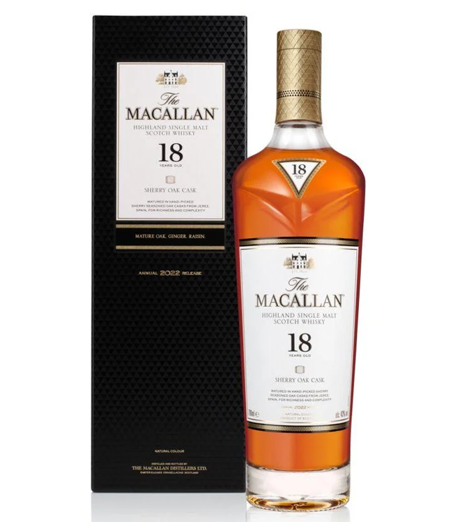 Macallan 18 Years Old Sherry Oak 2022 Release 0,70 ltr 43%