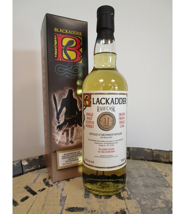Blackadder Raw Cask Miltonduff 11 Years Old 2011 0,70 ltr 61,5%