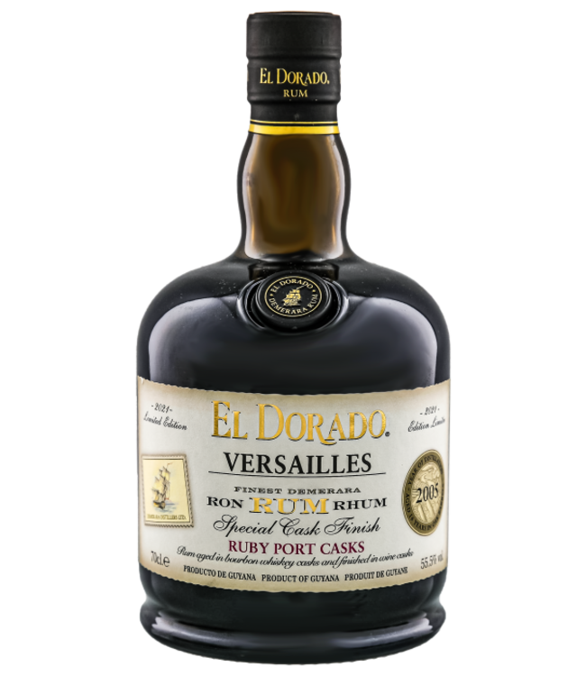 El Dorado Versailles Special Cask Finish 2005/2021 Ruby Port Casks 0,70 ltr 55,5%