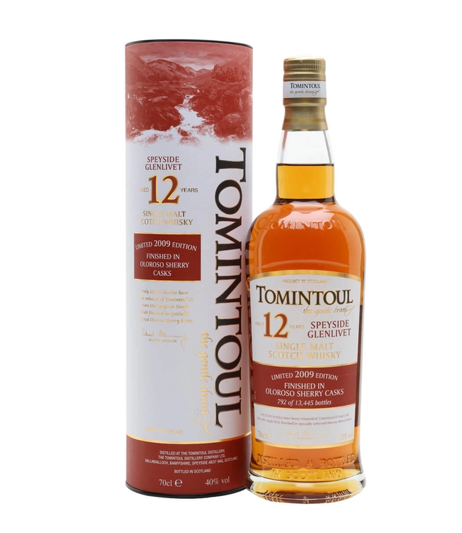 Tomintoul 12 Years Old Oloroso 0,70 ltr 40%
