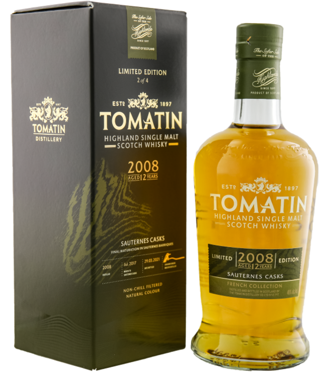 Tomatin 2008 French Collection Sauternes Casks Finish 0,70 ltr 46%