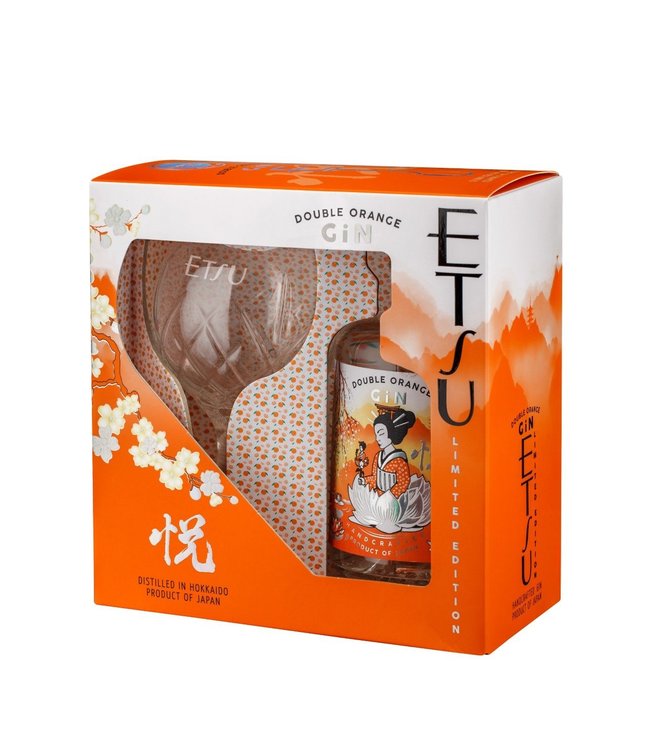 Gin Etsu Double Orange Met Glas 0,70 ltr 43%