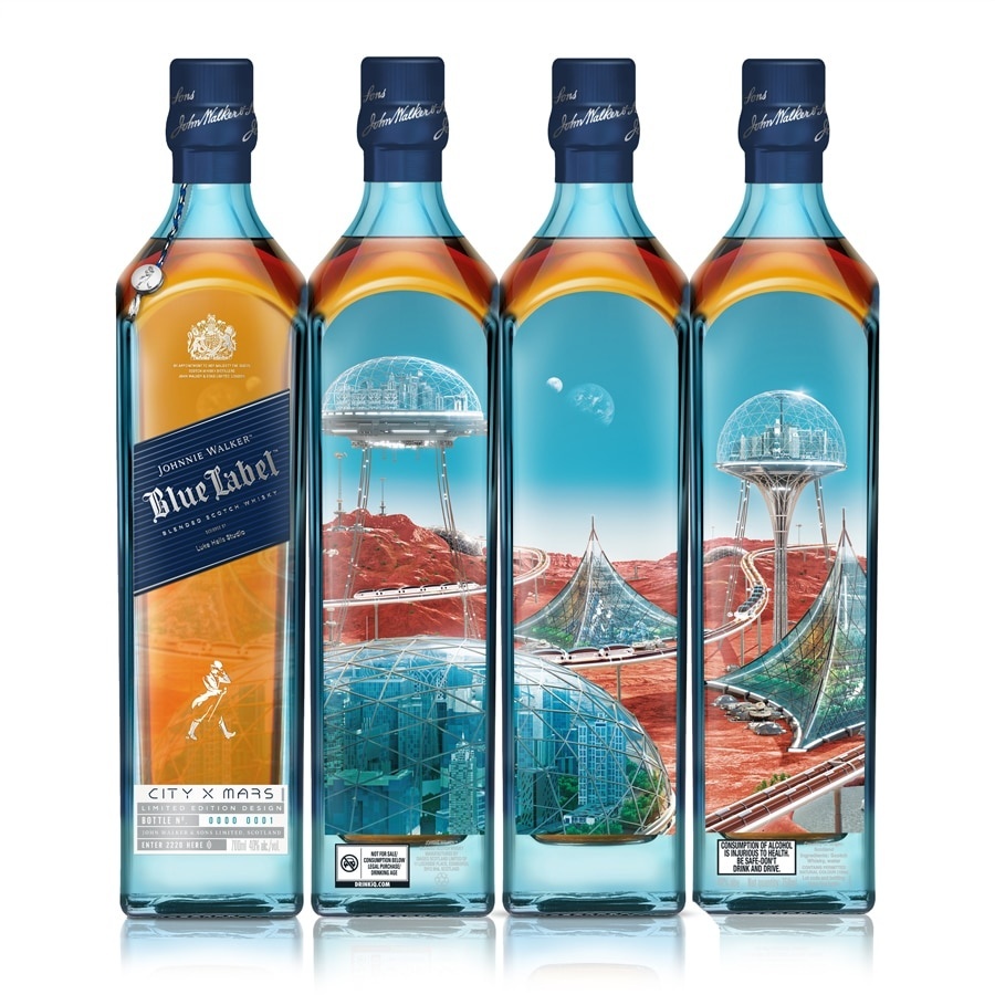 Johnnie Walker Blue Label City Of Futures Mars 0,70 ltr 40%