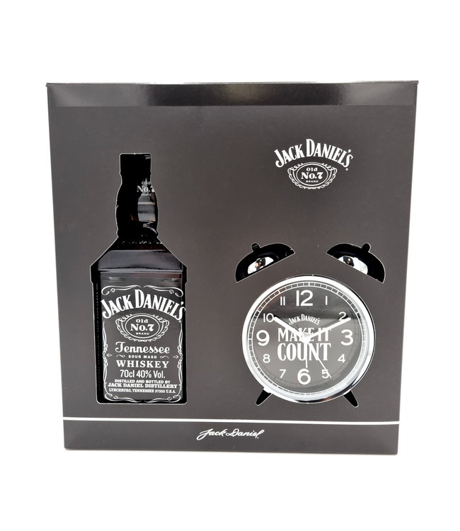 Jack Daniels Giftpack Met Wekker 0,70 ltr 40%
