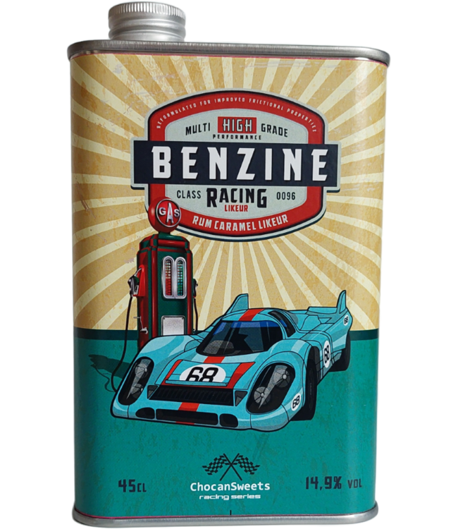 Jerrycan Benzine Porsche Raceauto Rum Caramel Likeur 0,45 ltr 14,9%
