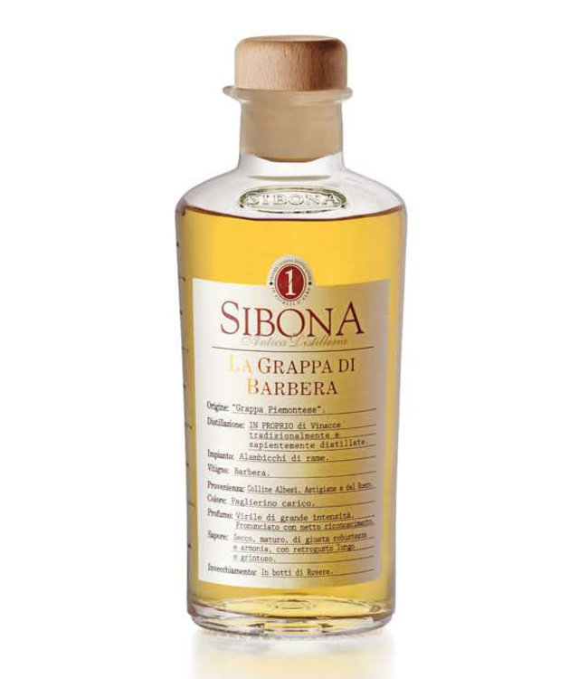 Grappa Sibona Barbera 0,50 ltr 42%