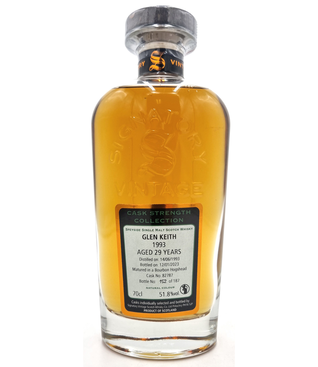 Glen Keith 1993 Signatory Cask Strength Cask 82787 0,70 ltr 51,8%