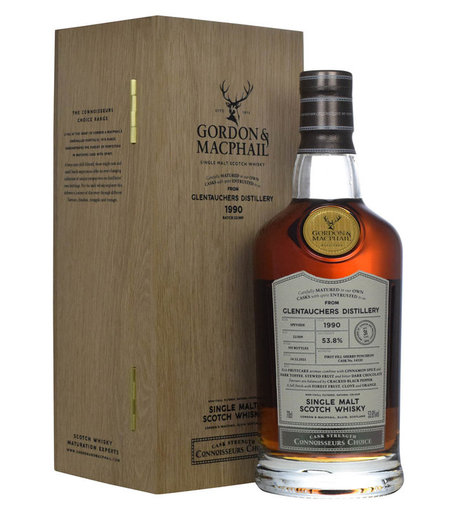Glentauchers 31 Years Old 1990 Gordon & MacPhail 0,70 ltr 53,8%
