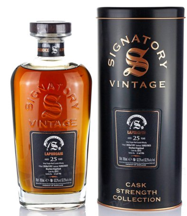 Laphroaig 25 Years Old 1997 Signatory Cask Strength Cask 3372 0,70 ltr 52,2%
