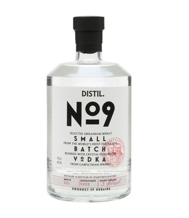 Distilled No. 9 Small Batch Vodka 0,70 ltr 40%