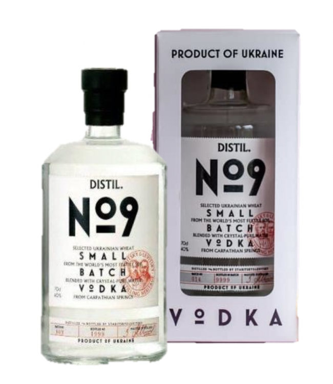 Distilled No. 9 Small Batch In Giftpack 0,75 ltr 40%