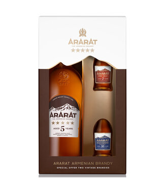 Ararat Ararat 5 Years Old With 2 Mini's Gift Box 0.70 ltr 40%