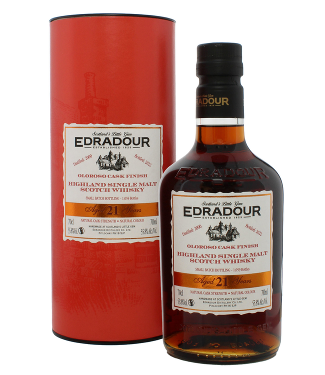Edradour 21 Years Old 2000 Sherry Cask Finish 0,70 ltr 56,5%