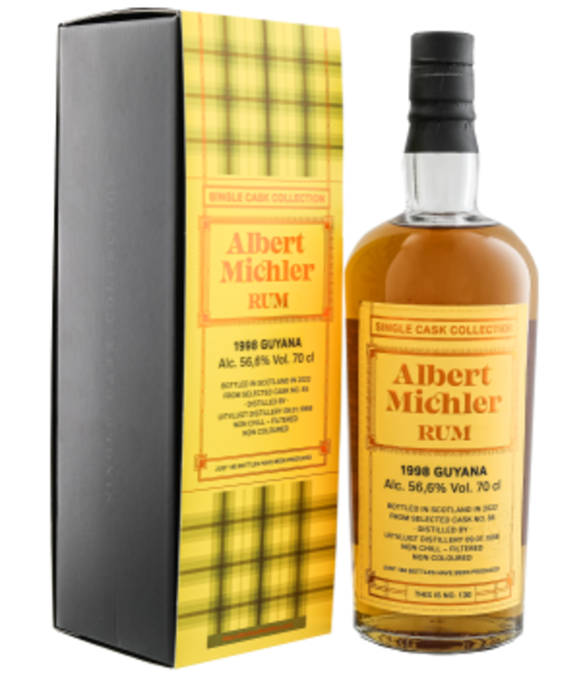 Albert Michler Single Cask Collection Rum Guyana 1998/2022 Cask No. 85 0,70 ltr 56,6%
