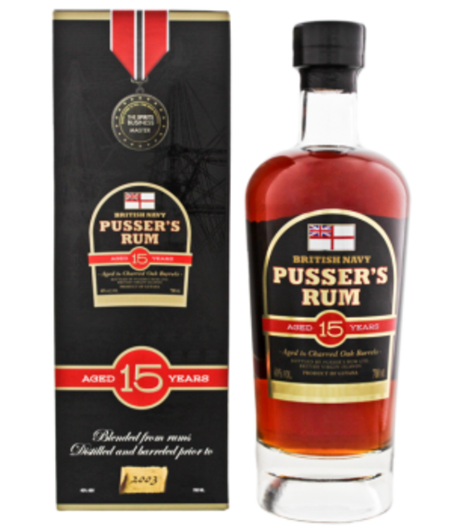 Pussers British Navy Rum 15 Years Old 0,70 ltr 40%
