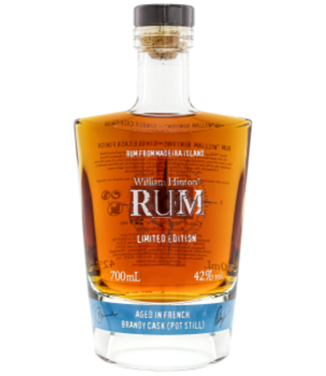 William Hinton Rum 6 Years Old Aged In French Brandy Cask 0,70 ltr 42%