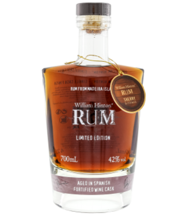William Hinton Rum 6 Years Old Aged In Spanish Fortified Wine Cask 0,70 ltr 42%