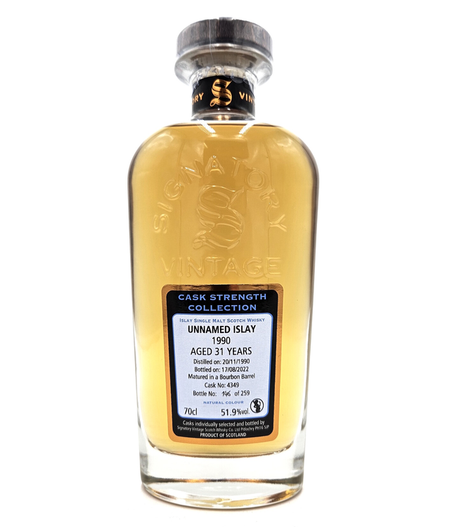 Unnamed Islay 1990 Signatory Cask Strength Cask 4349 0,70 ltr 51,9%