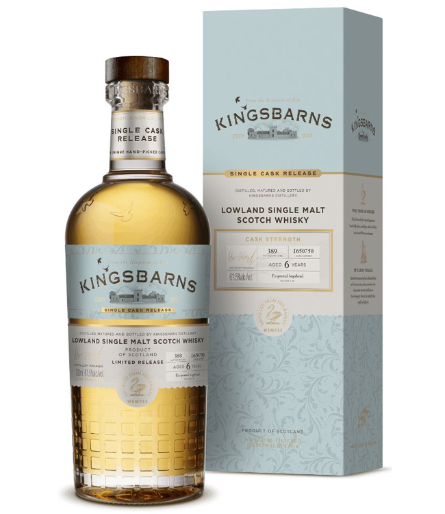 Kingsbarns Single Cask 1650750 0.70 ltr 61.5%