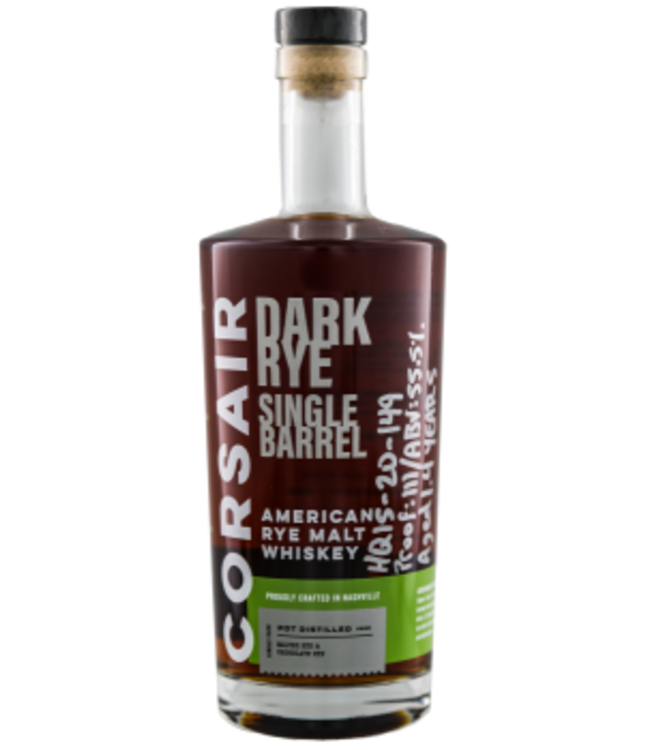 Corsair Dark Rye Single Barrel Whiskey 0,75 ltr 55,5%