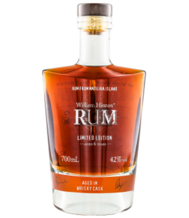 William Hinton Rum 6 Years Old Aged In Whiskey Cask 0.70 ltr 42%