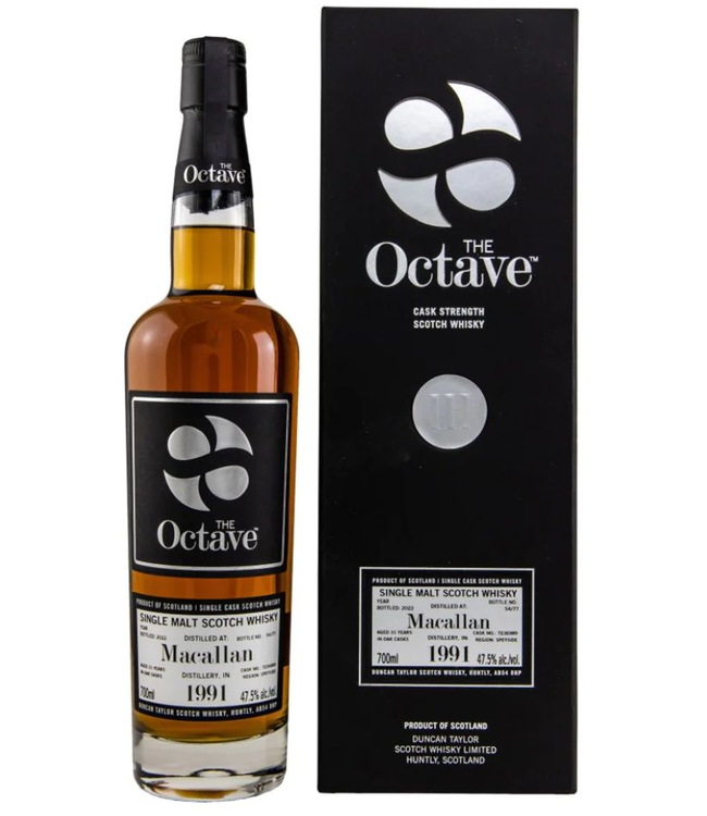 Macallan 31 Years Old 1991 Duncan Taylor Octave 0.70 ltr 47.5%