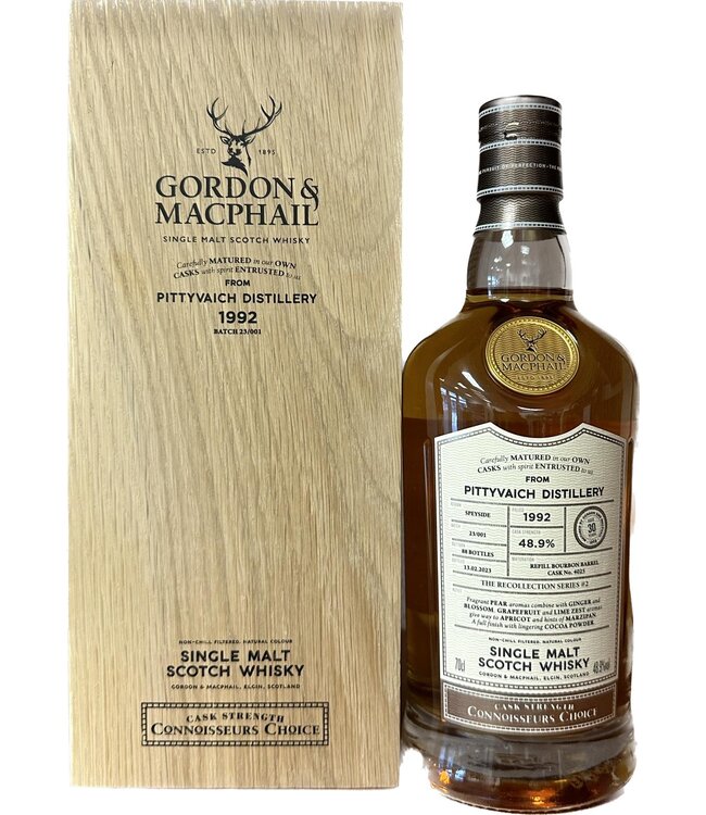 Pittyvaich 30 Years Old 1992 Gordon & MacPhail 0,70 ltr 48,9%
