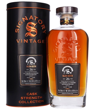 Glen Keith Glen Keith 26 Years Old 1996 Signatory Cask Strength Cask 7 0,70 ltr 58%