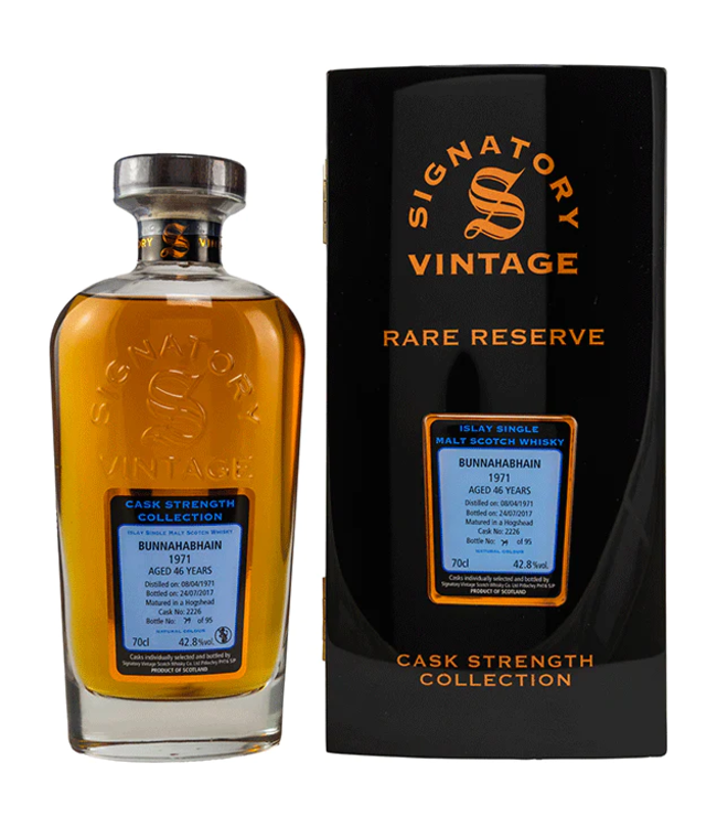 Bunnahabhain 1971 Signatory Rare Reserve Cask 2226 0,70 ltr 42,8%