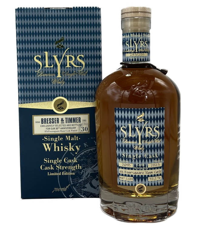 Slyrs Foursqaure Cask Bottled For Bresser & Timmer 0,70 ltr 57,2%