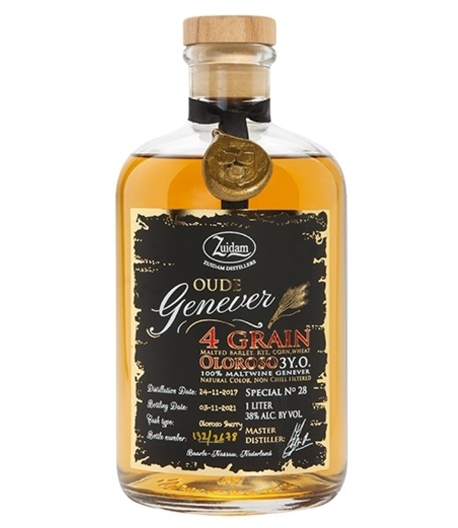 Zuidam Special No. 28 Oude Jenever Four Grain Oloroso 3 Years Old 1,00 ltr 38%