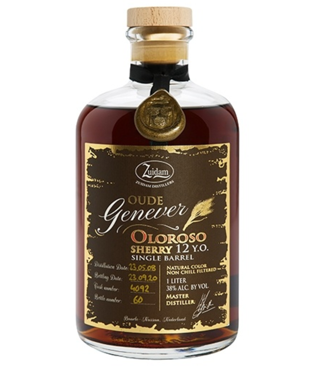 Zuidam Oude Jenever Oloroso Sherry Cask 12 Years Old 1,00 ltr 38%