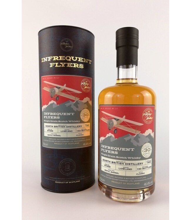 North British Grain 30 Years Old 1992 Infrequent Flyers 0,70 ltr 46,4%