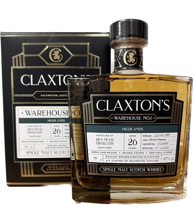 Ben Nevis 26 Years Old 1997 Claxton's Warehouse 1 0,70 ltr 47,1%