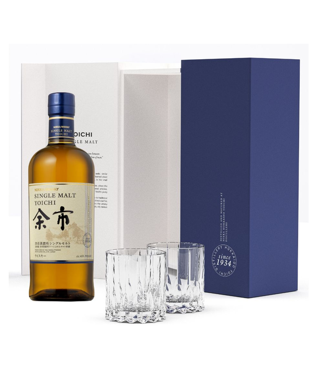 Nikka Yoichi Met 2 Glazen 0,70 ltr 45%