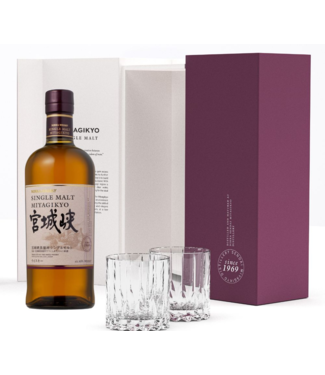 Nikka Nikka Miyagikyo Met 2 Glazen 0,70 ltr 45%