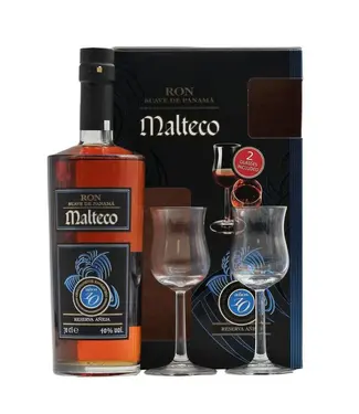 Malteco Malteco 10 Years Old Met 2 Glazen 0,70 ltr 40%