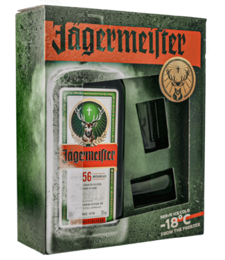 Jagermeister Jagermeister Giftpack Met 2 Glazen 0,70 ltr 35%