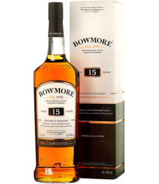 Bowmore Bowmore 15 Years Old Golden & Elegant 1,00 ltr 43%