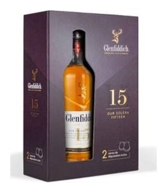 Glenfiddich Glenfiddich 15 Years Old Giftset Met Glazen 0,70 ltr 40%