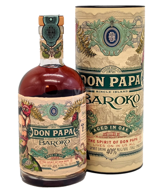 Don Papa Don Papa Rum Baroko With Tube 0,70 ltr 40%