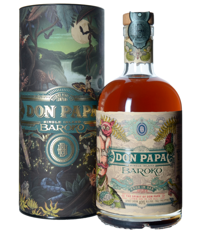 Don Papa Baroko Christmas Art Canister 0,70 ltr 40%