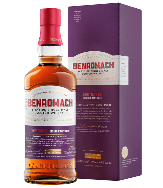 Benromach 2011 Bordeaux Wine Cask Finish 0,70 ltr 46%