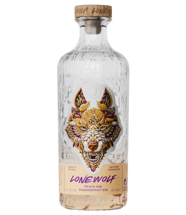 BrewDog Lone Wolf Peach & Passionfruit Gin 0,70 ltr 38%
