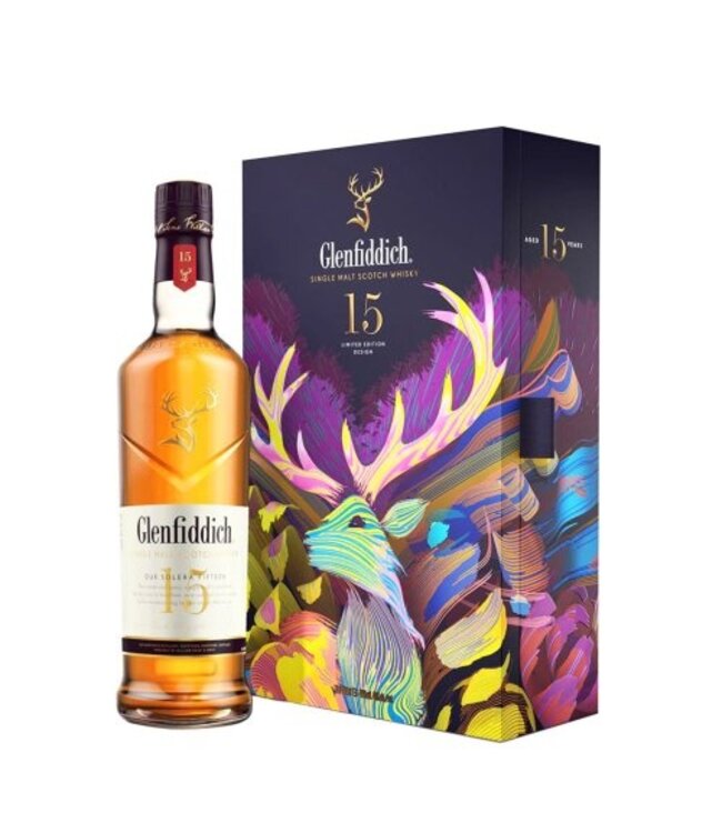 Glenfiddich 15 Years Old Giftset Met Hipflask 0,70 ltr 40%