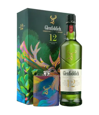 Glenfiddich Glenfiddich 12 Years Old Giftset Met Hipflask 0,70 ltr 40%